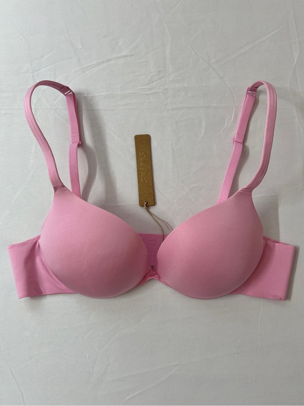 SKIMS Ultimate Tear Drop Plunge Push Up Bra Pink